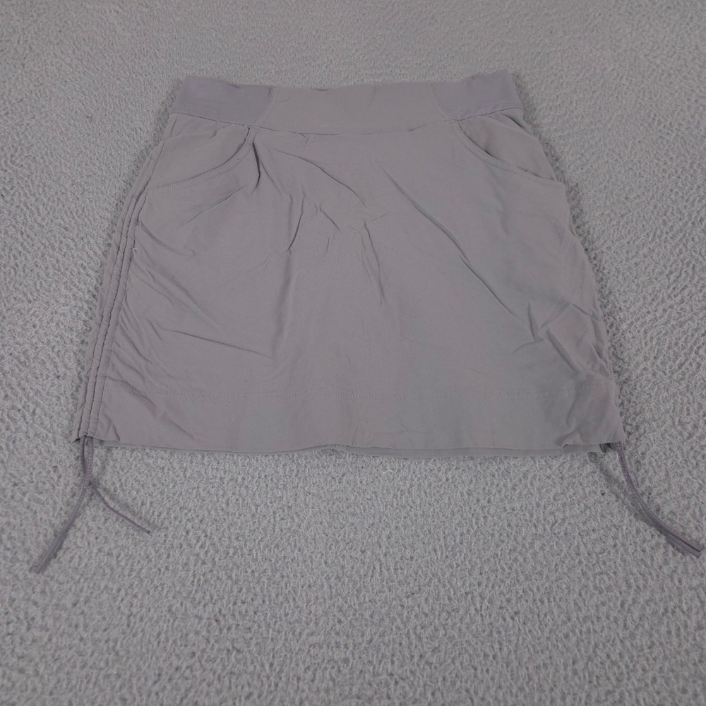 Columbia Skort Womens Small Gray Anytime Casual Nylon Stretch Omni-Shield Brief